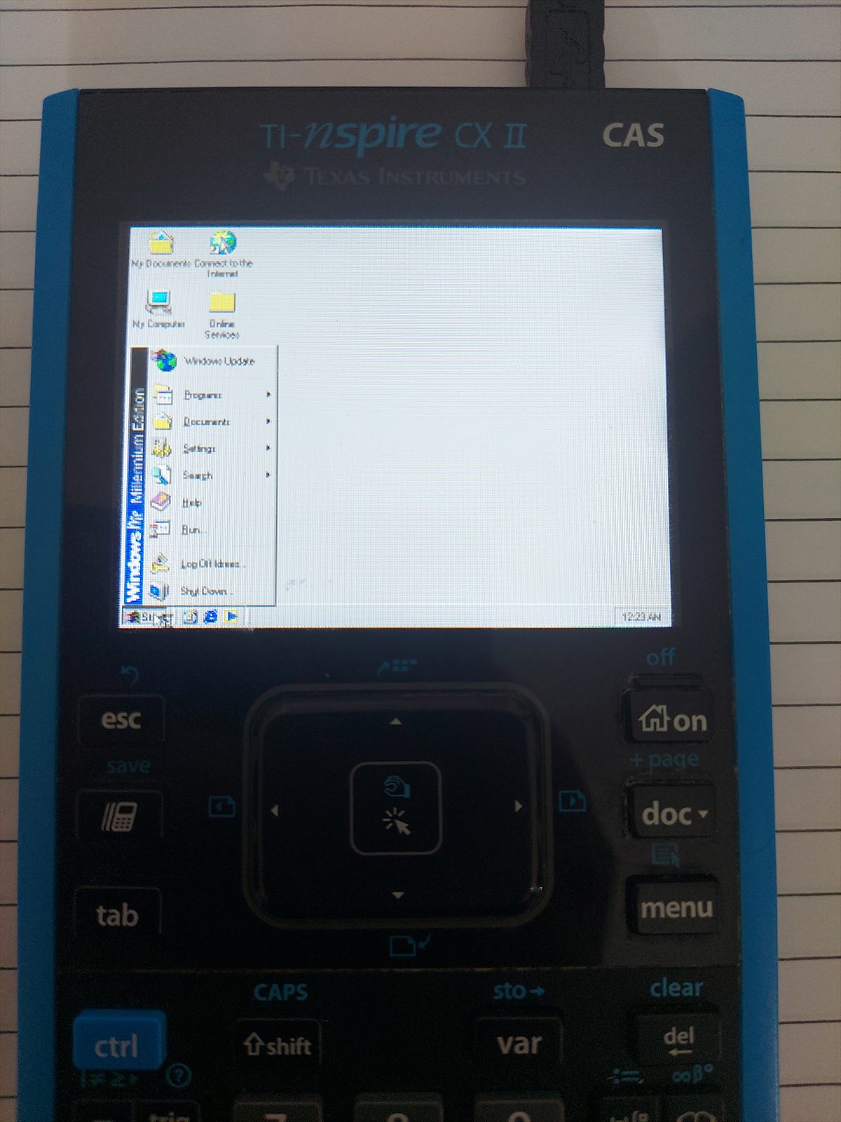 Start menu WinME